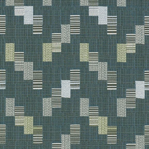 CF Stinson Block Draw upholstery in Galapagos — forest green commercial fabric