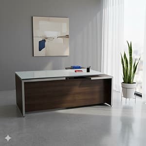 Manhattan Truffle laminate finish chip — goSIT stocked finish