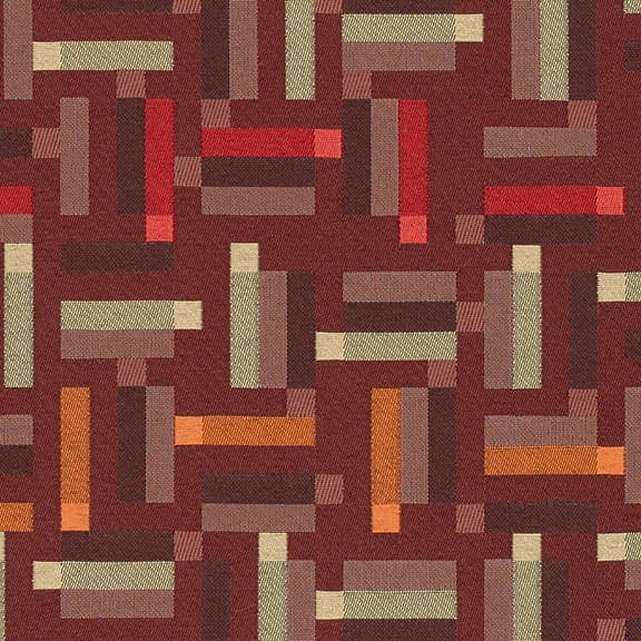 CF Stinson Fidget upholstery in Garnet — muted red commercial fabric